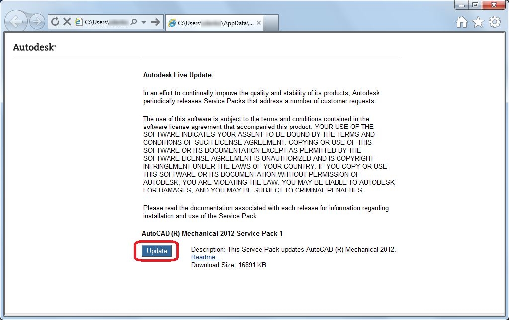 Update_IE Kliknite na Update da biste instalirali zakrpu