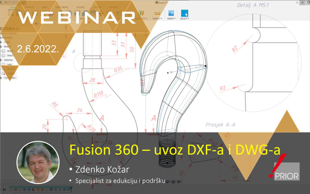 Uvoz DXF-a i DWG-a u Fusion 360